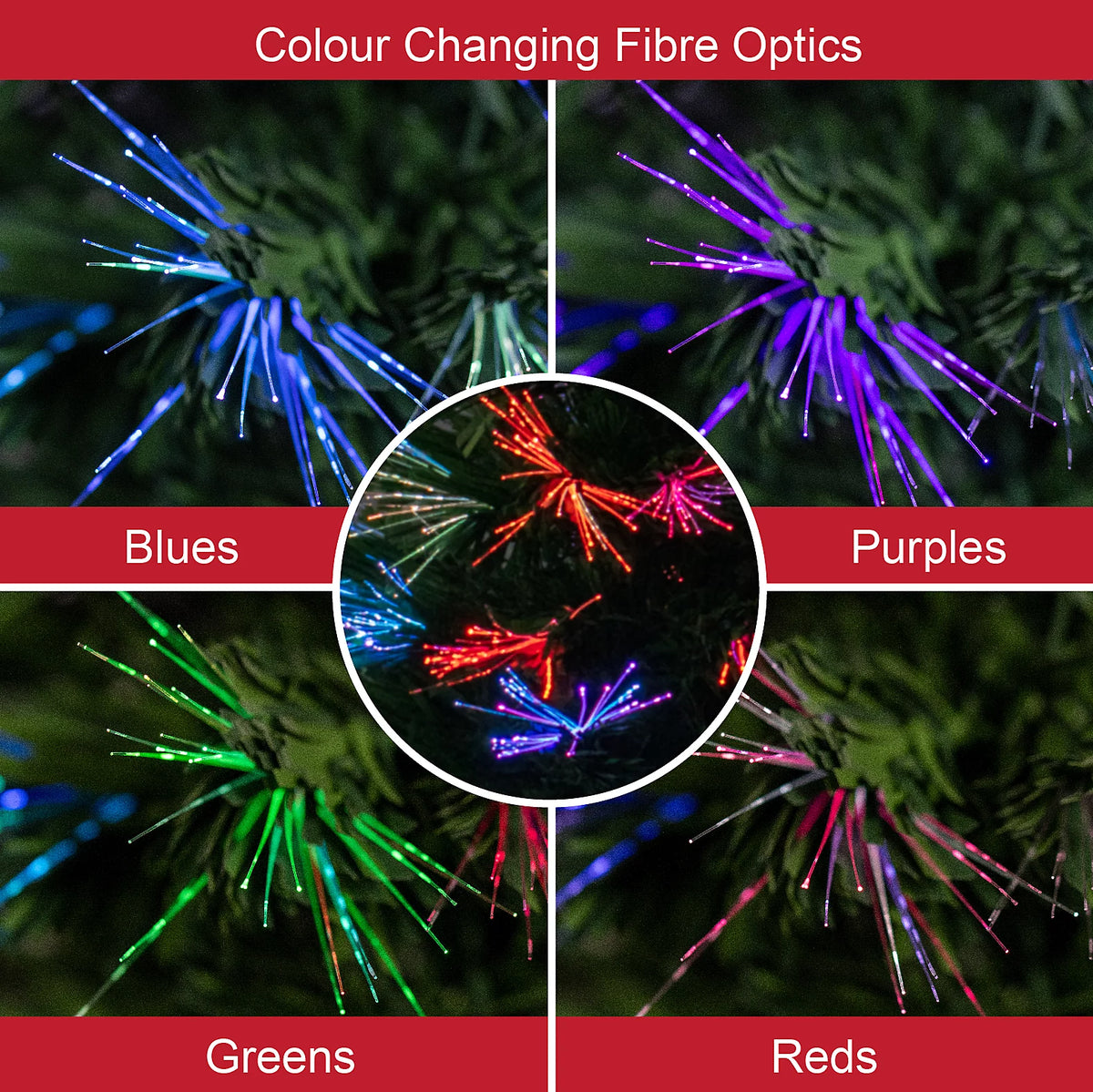 The Christmas Workshop 3ft Fibre Optic Artificial Christmas Tree