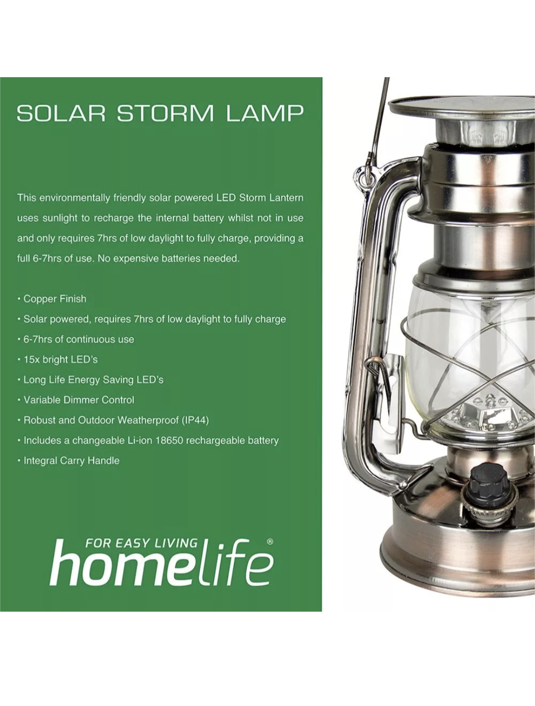 Lampe LED rétro lumineuse, antique, vintage, à tempête, rechargeable solaire - Nouvelle-Écosse