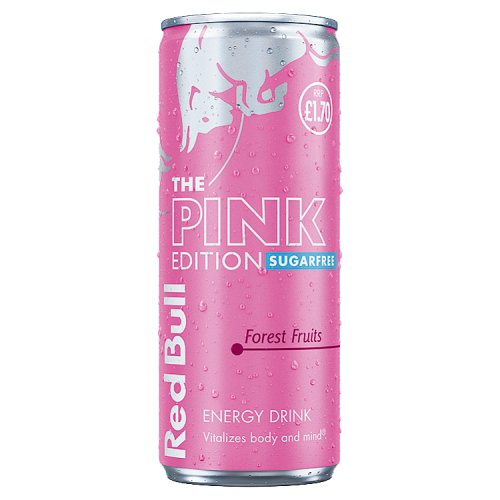 Red Bull Sans Sucres Rose Canette Prix Conseillé 1,70 £ 250ml