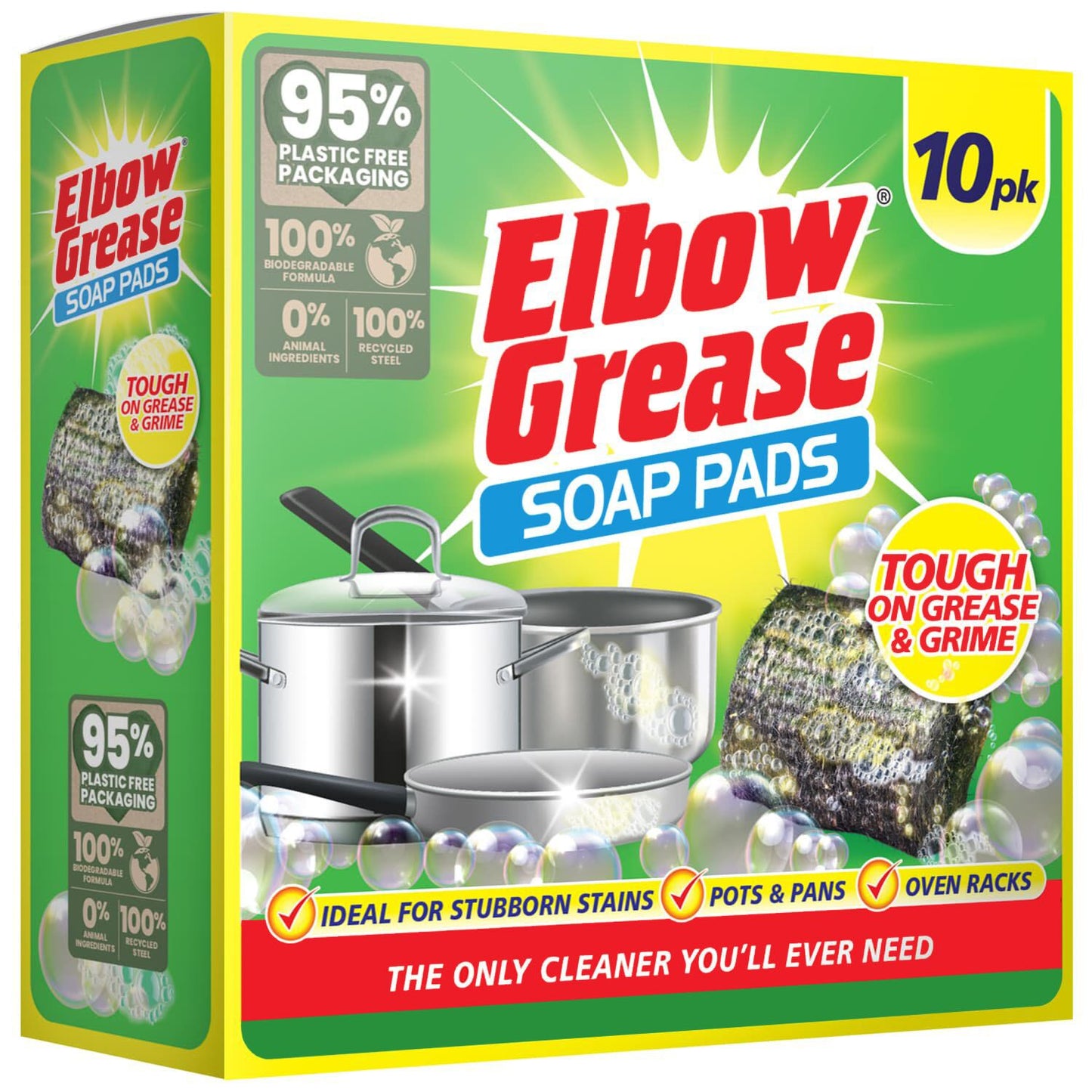 Tampons à récurer Elbow Grease - Lot de 10