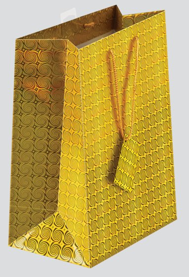 GIFT BAG HOLOGRAPHIC LARGE Assorted colors