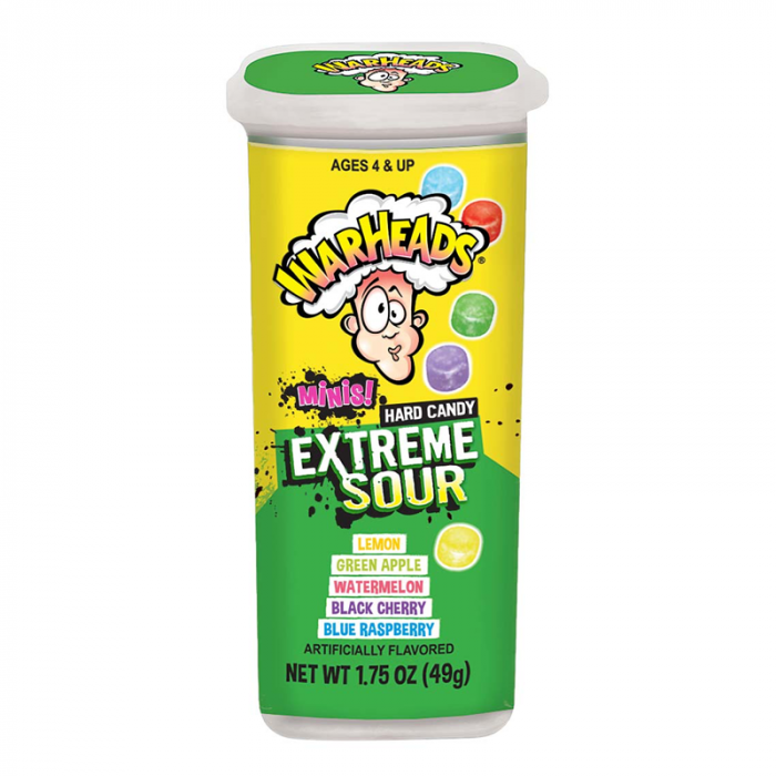 Warheads Mini Extreme Sour Hard Candy 49g