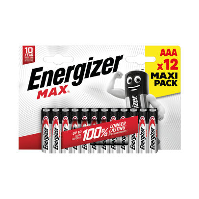 Pile AAA Energizer Max (Paquet de 12)