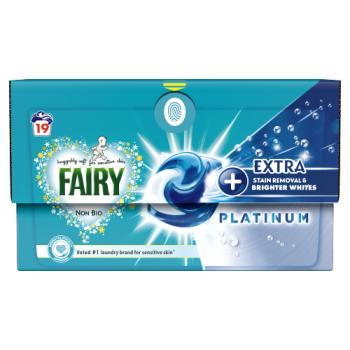 Fairy Non Bio PODS® Capsules Lessive Liquide 19 Lavages, Platinum