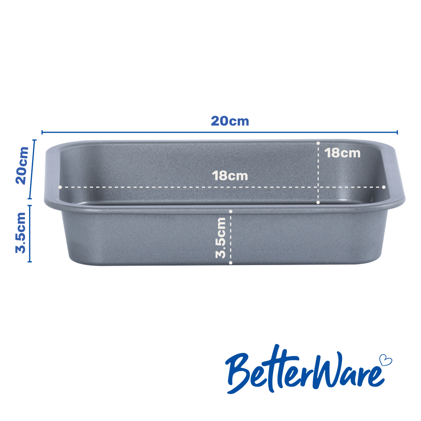 Betterware Essentials 0.29 Square Sandwich 18cm