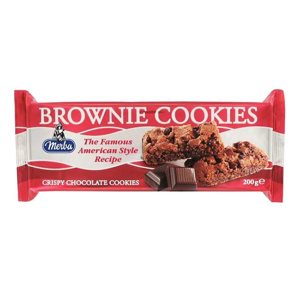 Merba Brownie Crispy Chocolate Cookies 200g