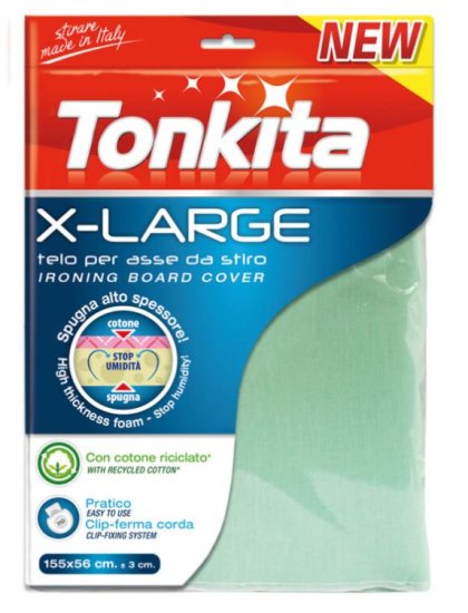 TONKITA X-LARGE IRONING BOARD COVER - 155X56CM