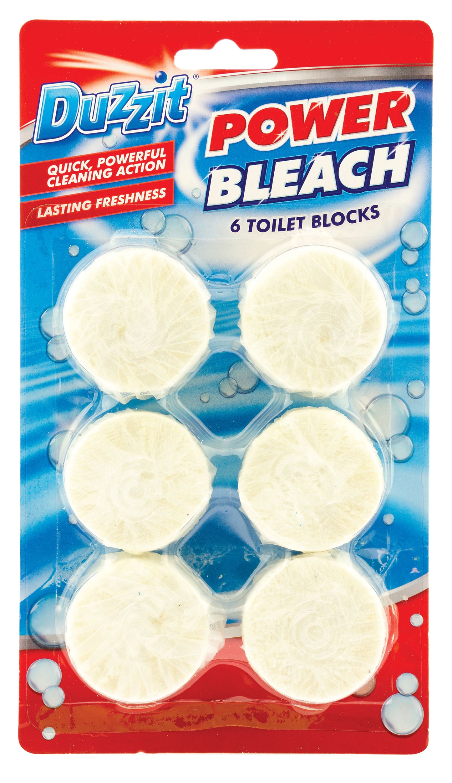 Duzzit Power Bleach Toilet Block 6pk