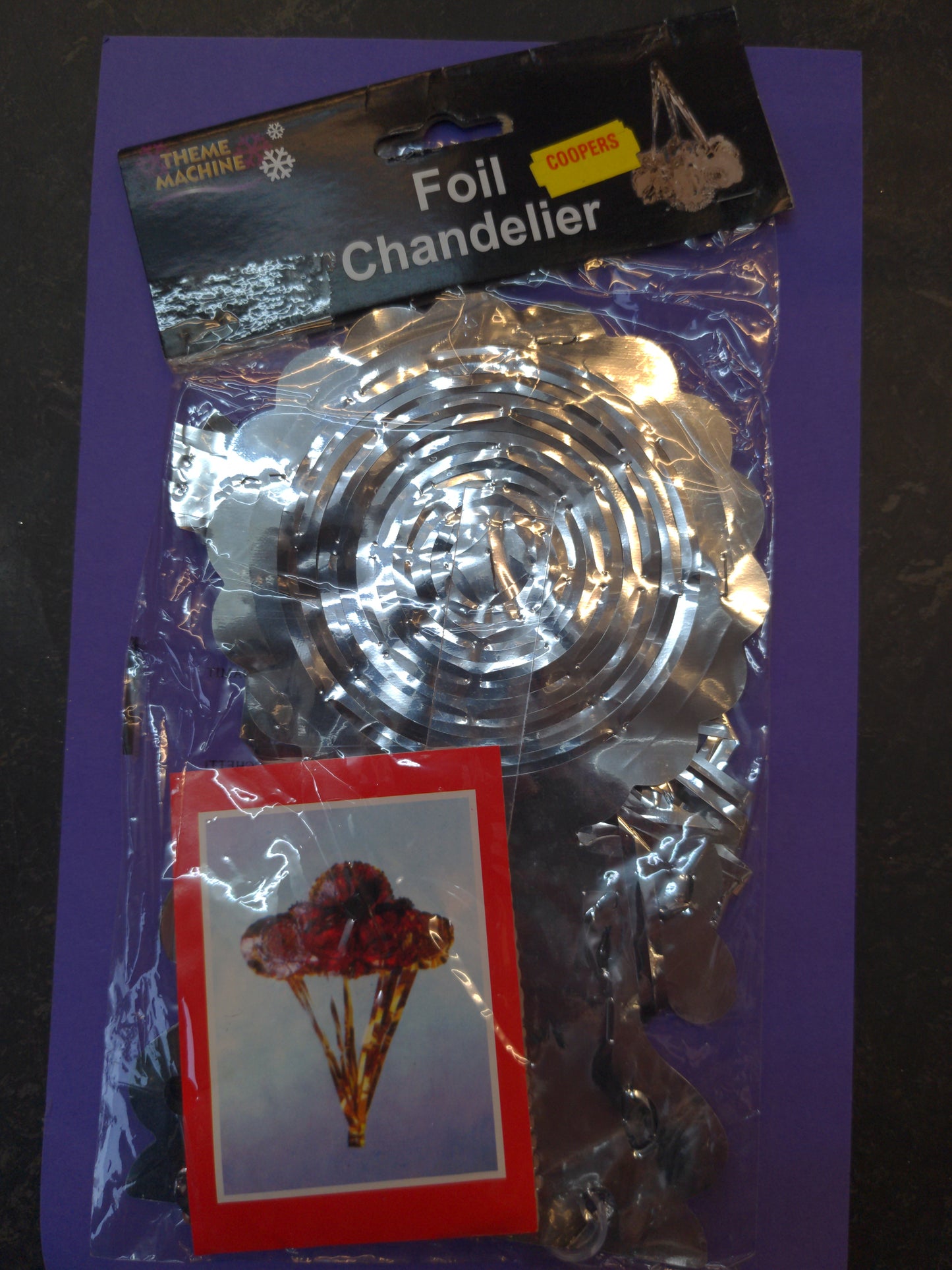 Foil Chandelier Decorations