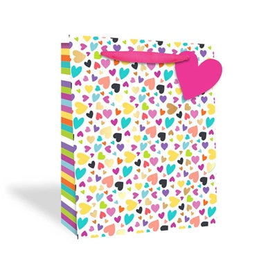 Gift Bag -Hearts- Large