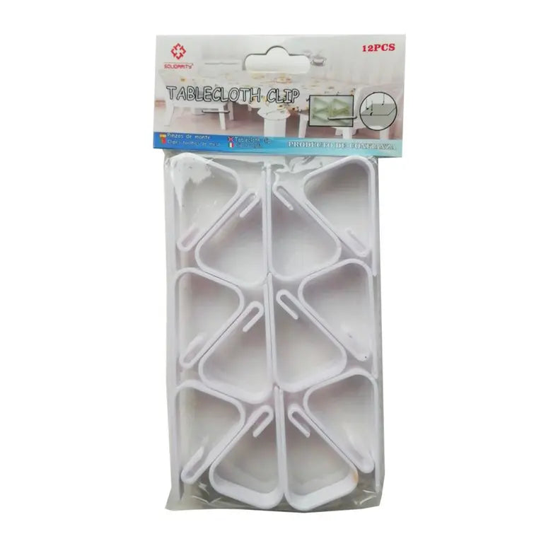PLASTIC TABLE CLOTH CLIPS 12/PK