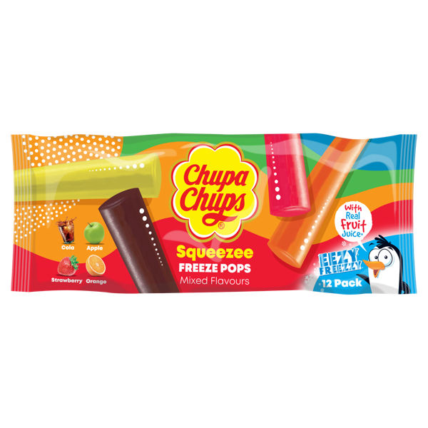 Chupa Chups Squeezee Lot de 12 x 45 ml