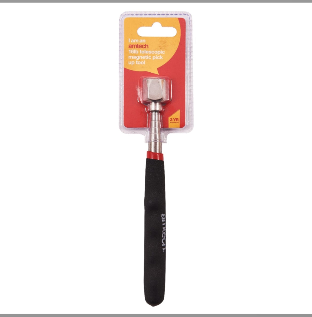 Amtech 16lb Telescopic magnetic pick up tool - 7kg (16lb) lift capacity
