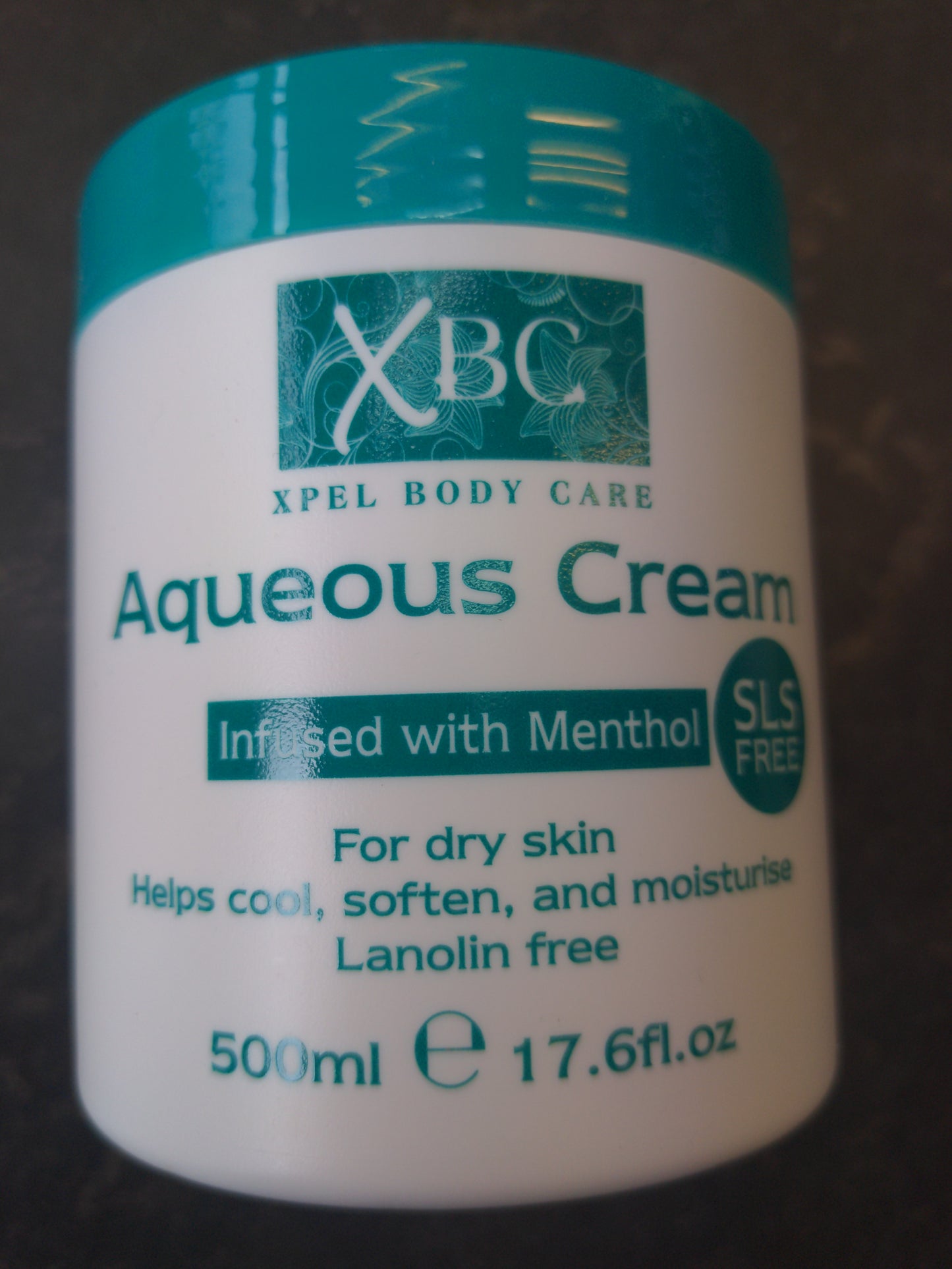 Crème aqueuse XBC infusée au menthol