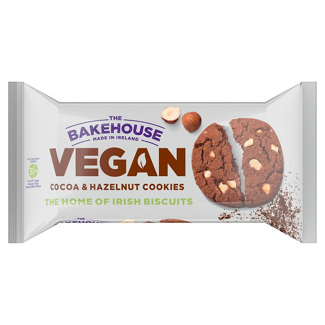 BISCUITS VÉGÉTALIENS CACAO ET NOISETTES BAKEHOUSE 220G