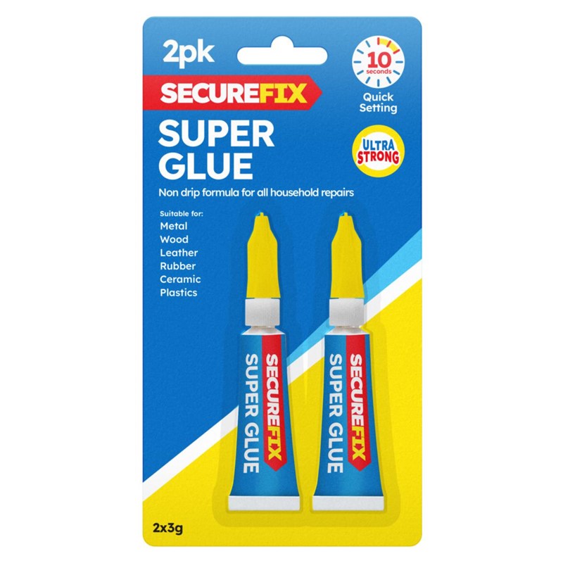 Securefix Super Glue 2pk
