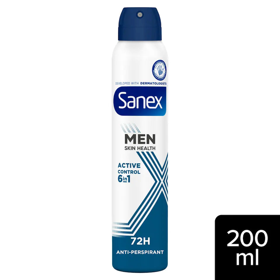 Sanex Men Active Control 72h Antiperspirant Spray Deodorant 200ml