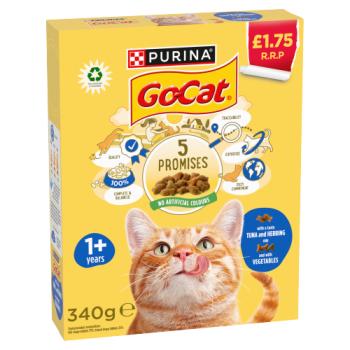 Go-Cat with a Tasty Tuna and Herring Mix and with Vegetables 1+ Years 340g