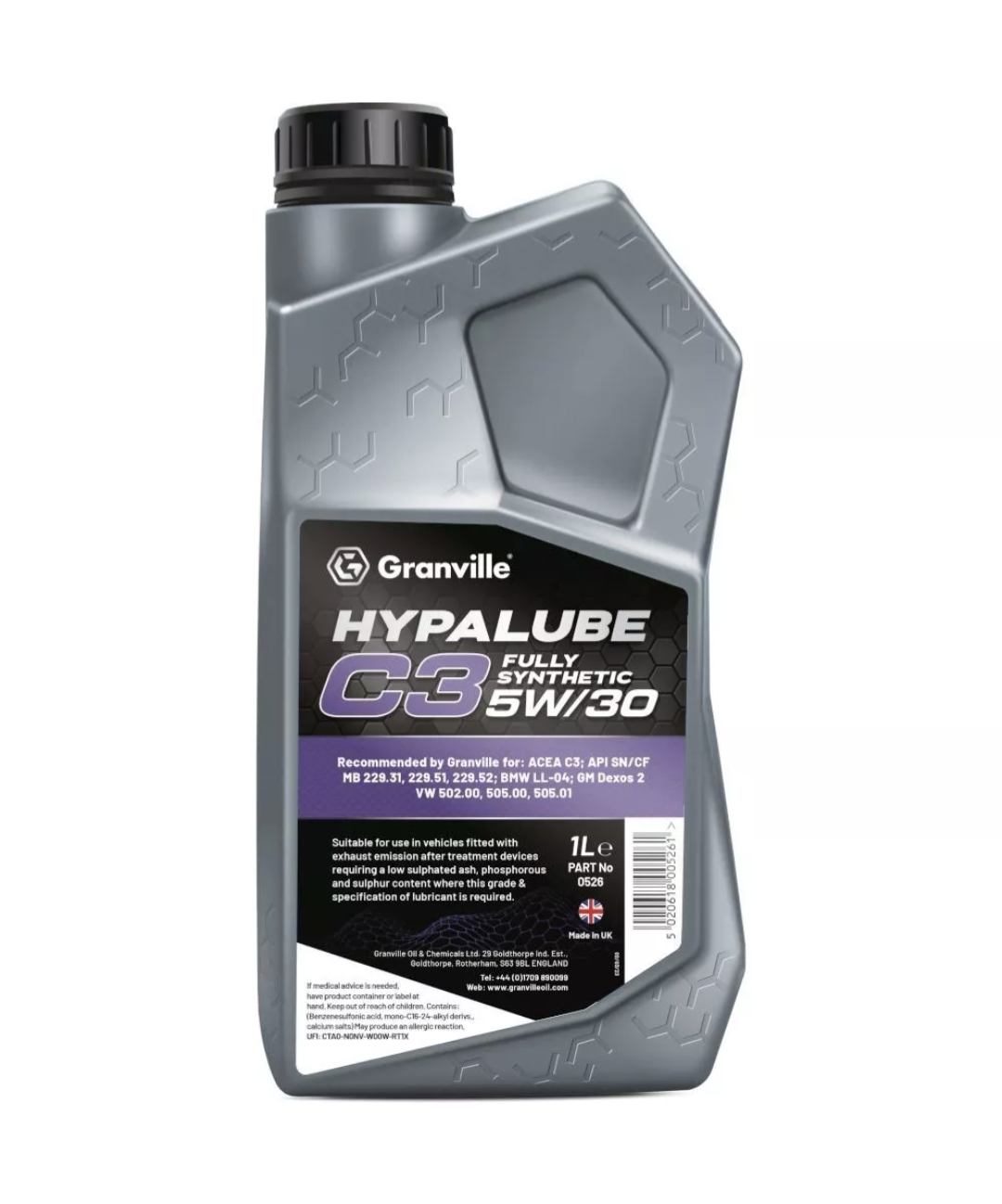 GRANVILLE HYPALUBE 5W-30 C3 FULLY SYNTHETIC 1L