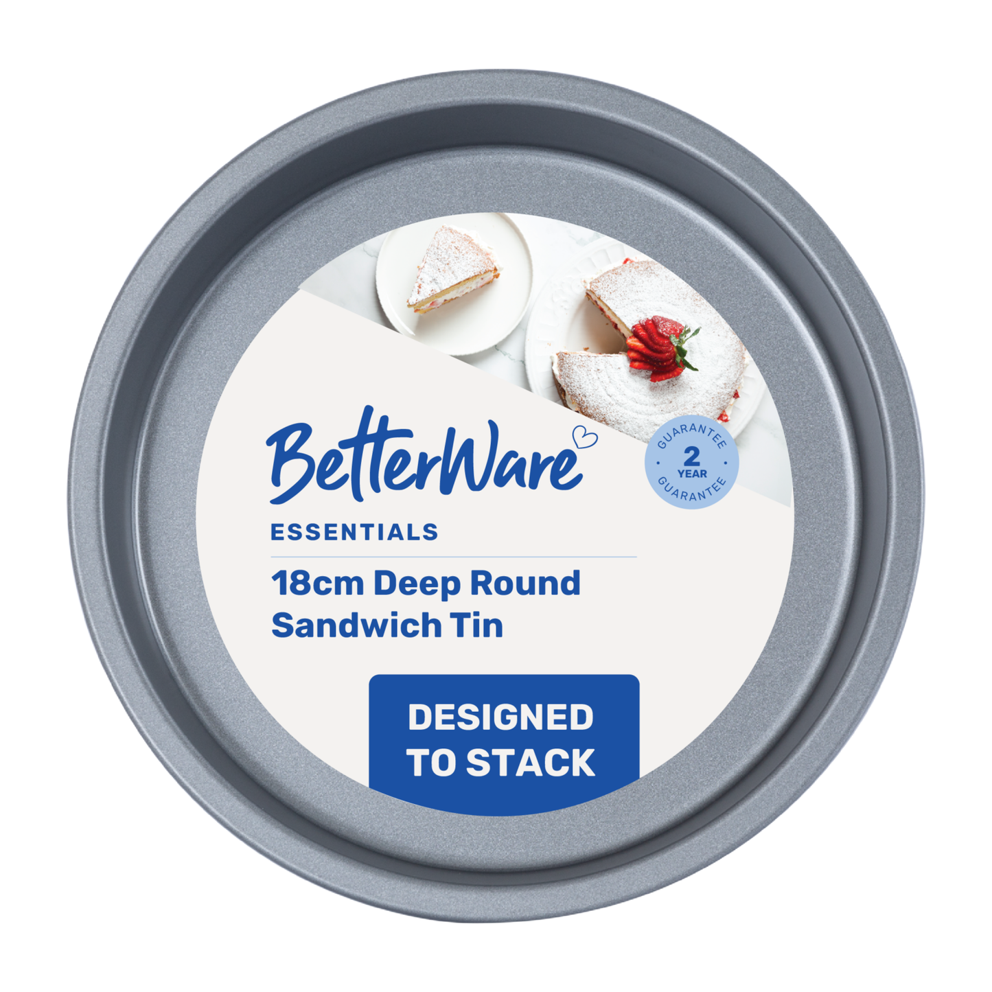 Moule à sandwich rond Betterware Essentials 0,29, 18 cm