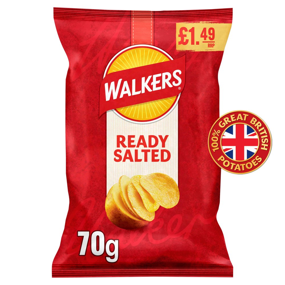 Walkers - Ready Salted Crisps - 70g