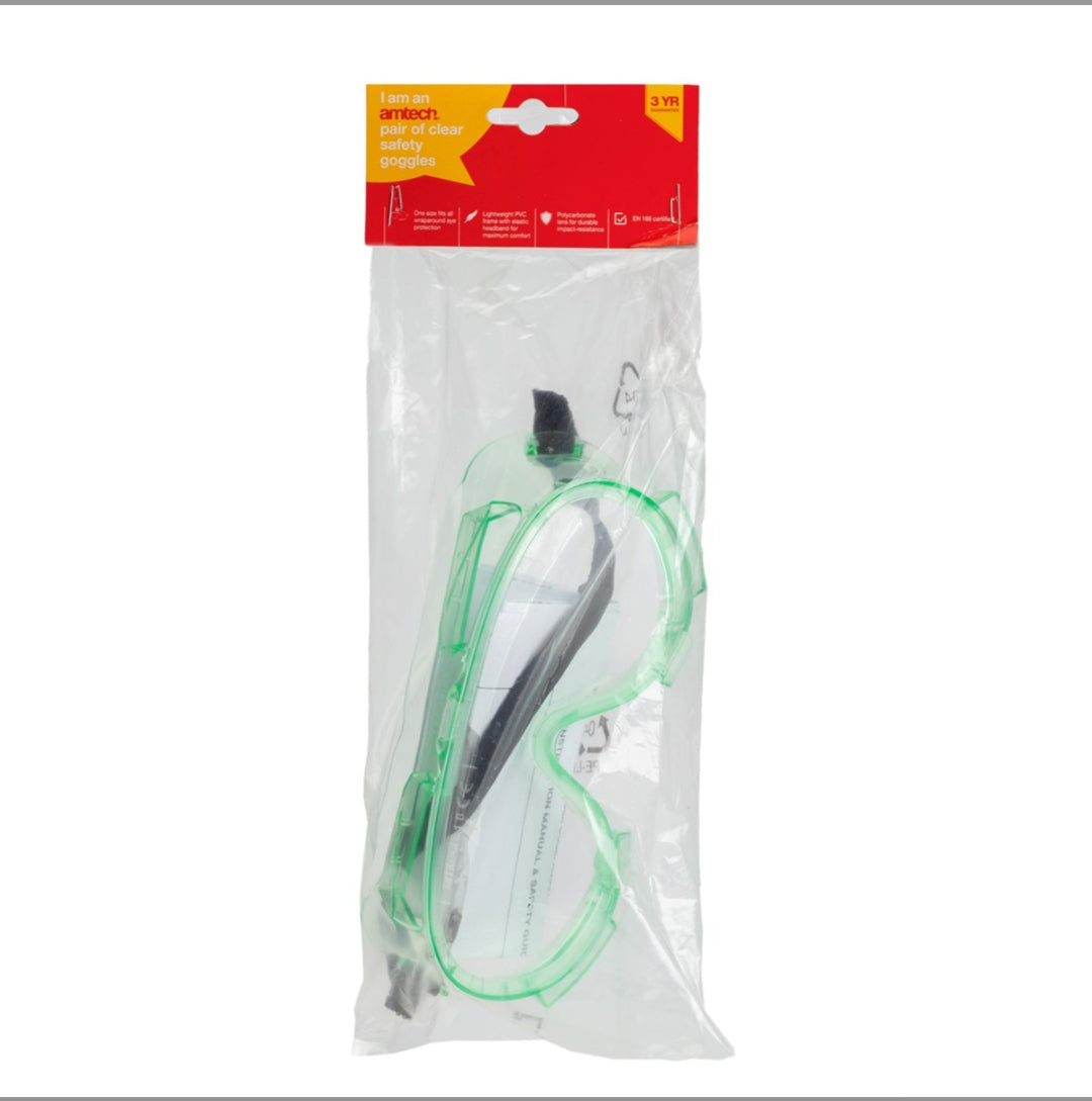 Amtech Clear safety goggles