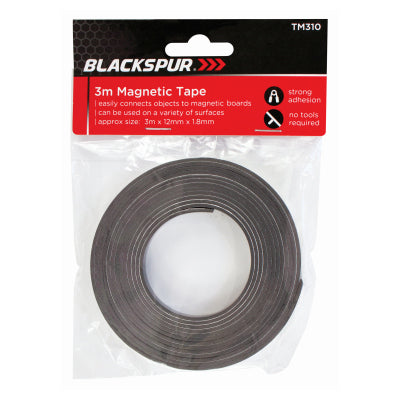 Blackspur 3M X 12MM MAGNETIC TAPE - 1.8MM