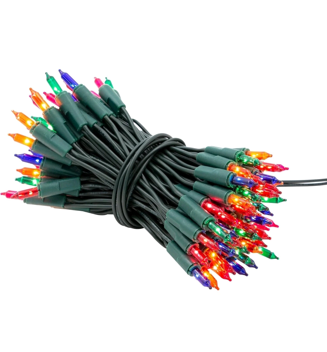 Atelier de Noël 100 Guirlande Lumineuse Multicolore sans Abat-jour