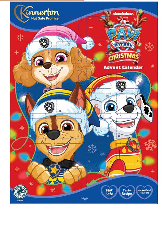 KINNERTON CHOC ADVENT CALENDARS ASST 40g