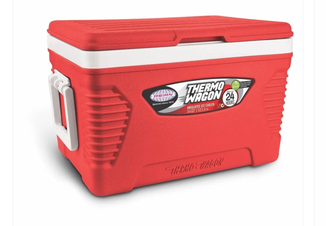 Asian Thermowagon 32 LTR | Insulated Ice Coolers Blue ,Red
