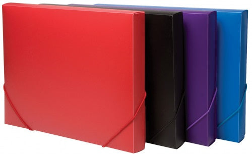 Classeurs à soufflet TIGER A4 Couleurs unies Assortis - Polypropylène - 301378