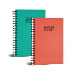 2025 - 2026 A5 Week To View Vivid Spiral Academic Diary