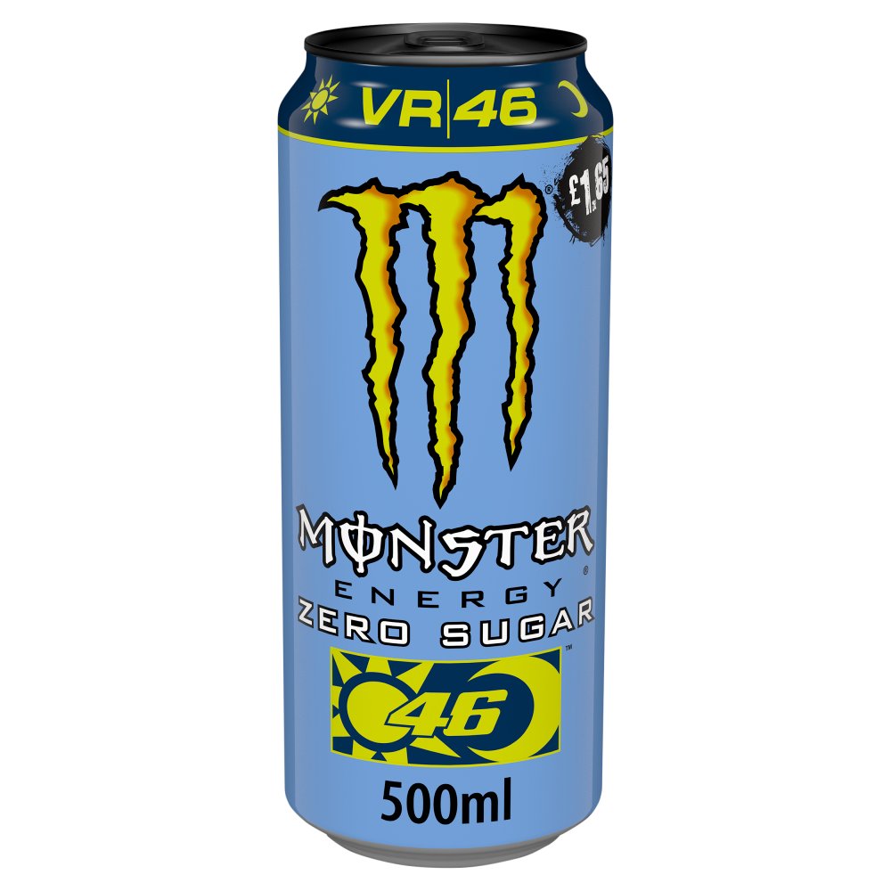 Monster Energy Drink Rossi VR46 Zero Sugar 500ml PM £1.65 Can