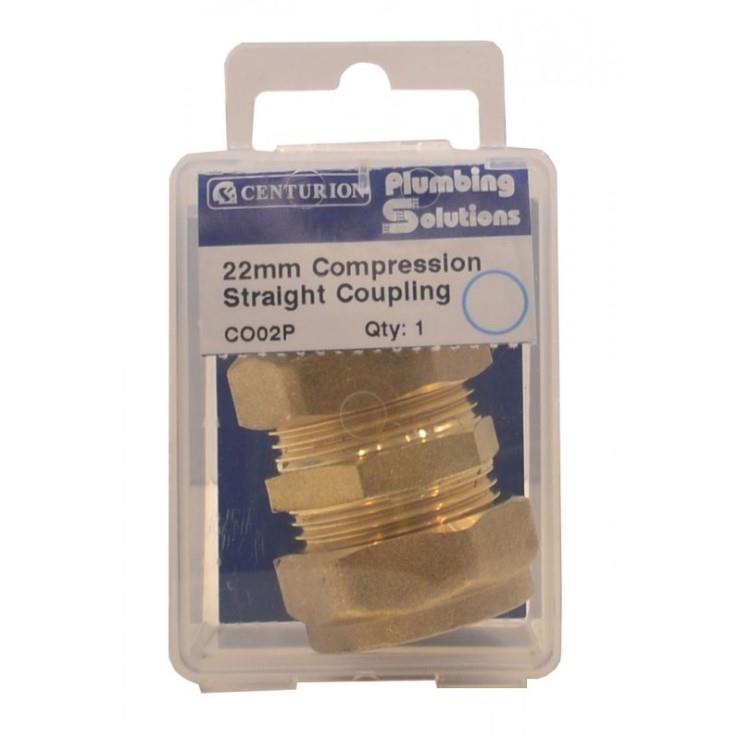 22mm Compression Straight Coupling -CO02P