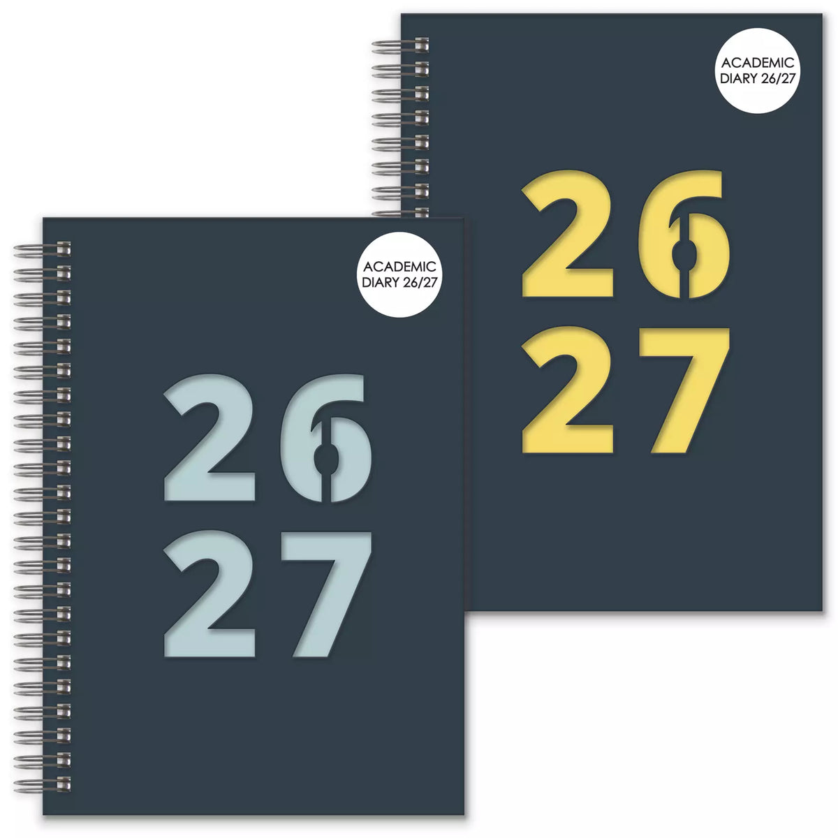 2026/27 A5 WIRO ACADEMIC DESIGNER WEEK TO VIEW DIARY ASSORTED COLOURS