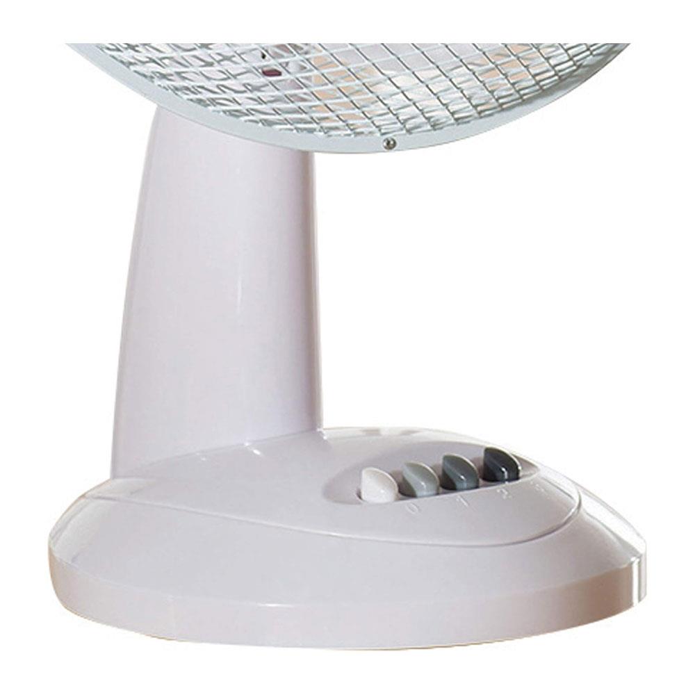Ventilateur de bureau oscillant Daewoo 12 pouces 3 vitesses 40 W – Blanc