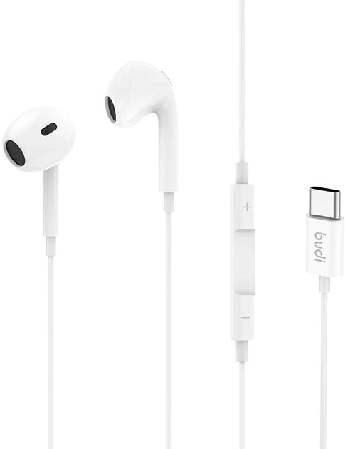 Budi USB-C EP30T Headphones 1.2 m White