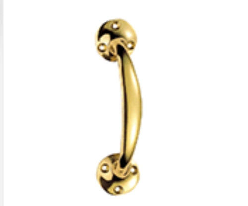 Poignée victorienne, laiton massif 150 mm (6")