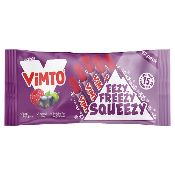 Vimto Eezy Freezy Squeezy (Lot de 10)