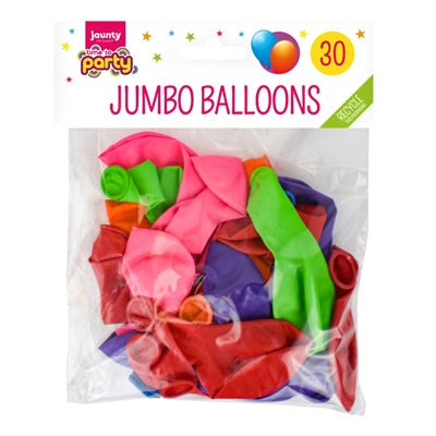 Jaunty Jumbo Balloons 30pk