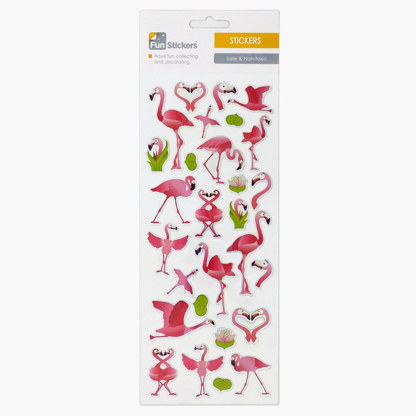 Fun stickers Pink Flamingos 827