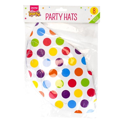 Party Hats Pack of 8