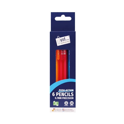 6 Mechanical Pencils with erasers