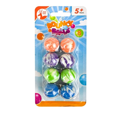 BALLES REBONDISSANTES paquet de 8 - 2,7 cm