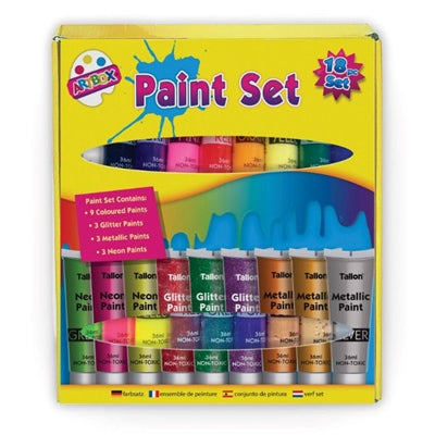 Lot de 18 pots de peinture artisanale de 36 ml