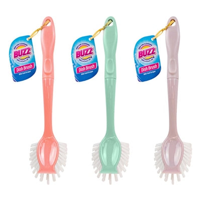 Brosse à vaisselle à tête large assortie
