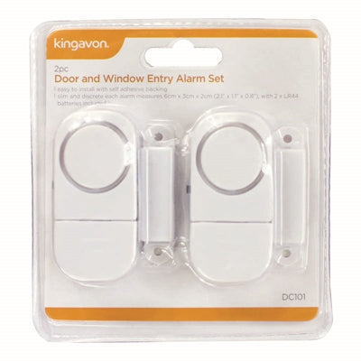 KINGAVON 2pc DOOR AND WINDOW ENTRY ALARM SET