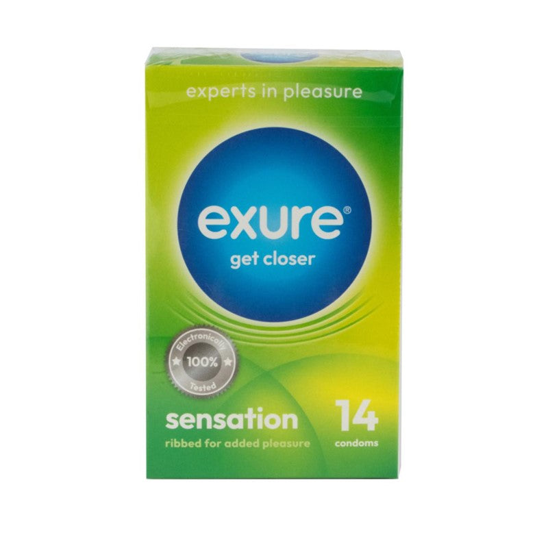 Préservatifs côtelés Exsure, paquet de 14