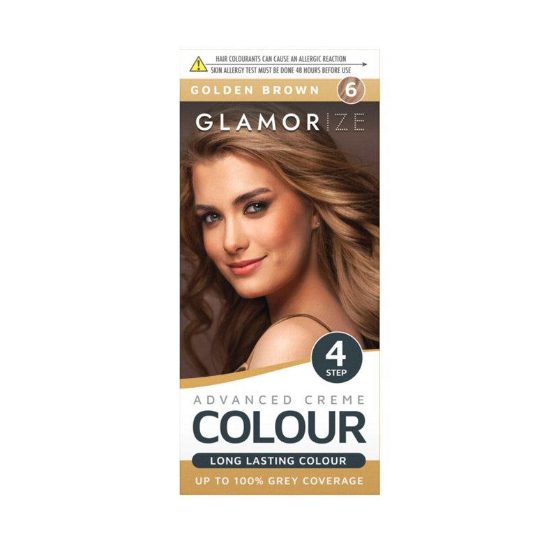 Glamorize Women’s Golden Brown Hair Dye Colour No. 6