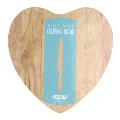 Apollo RB Planche en bois en forme de cœur 28cm